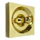 Rare Brass Pop Art Metal Wall Light by Klaus Hempel for Kaiser Leuchten, 1970s