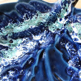 Vallauris blue ceramic sheet dish