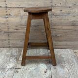 Solid teak workshop stool