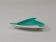 Slim turquoise porcelain ashtray from Augarten Vienna, mid-century, Austria, 1950s.