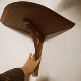 Wooden corner shelf