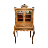 Secretary with marquetry library