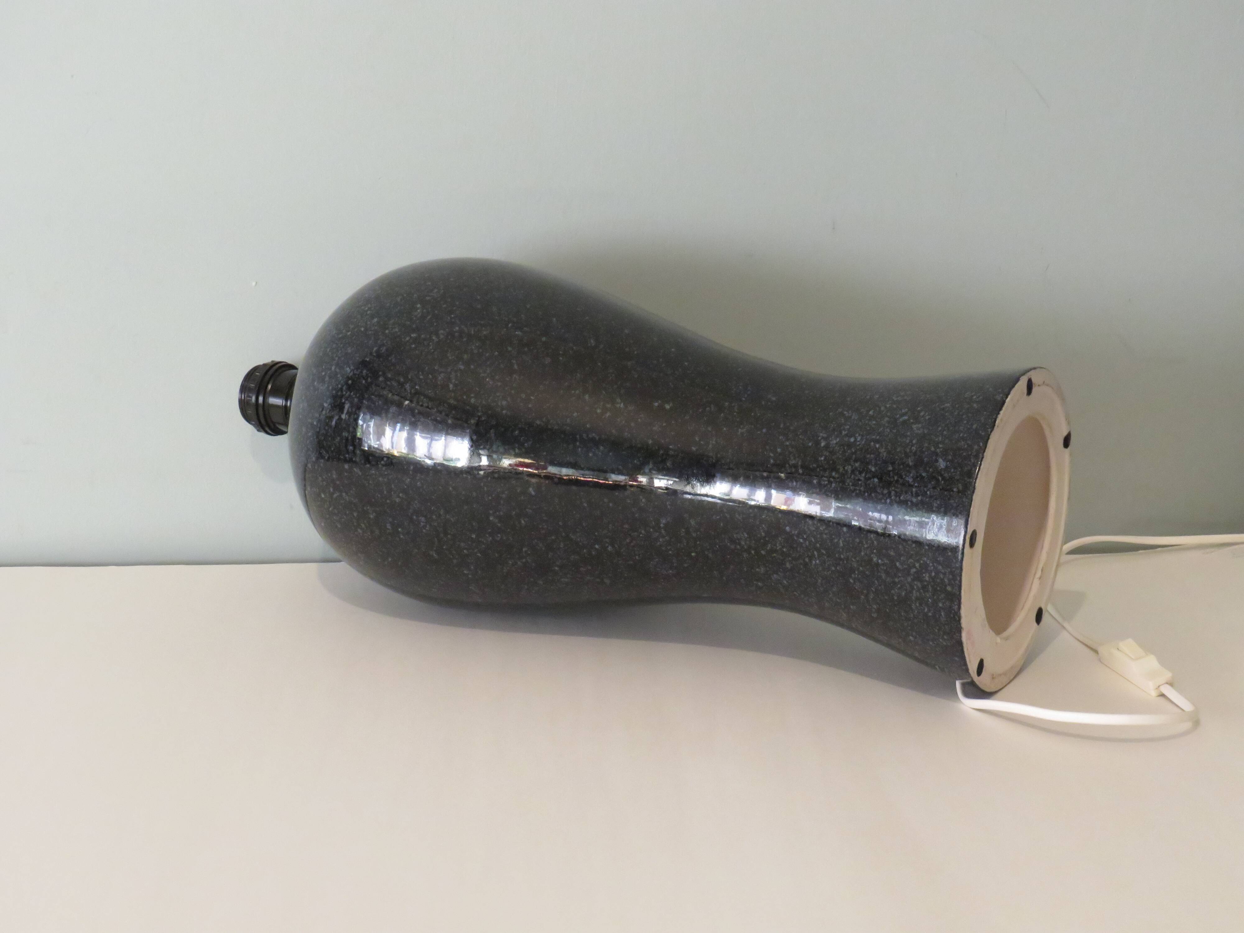 Ceramic lamp stand, Porcelaine de Bruxelles, 1980 Belgium