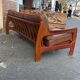 Scandinavian teak and leather sofa from the 70s