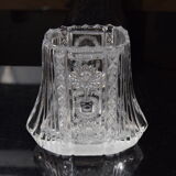 Vase,cut crystal glass,bohemia in the 1960's.