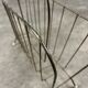 50s vintage gold metal magazine rack