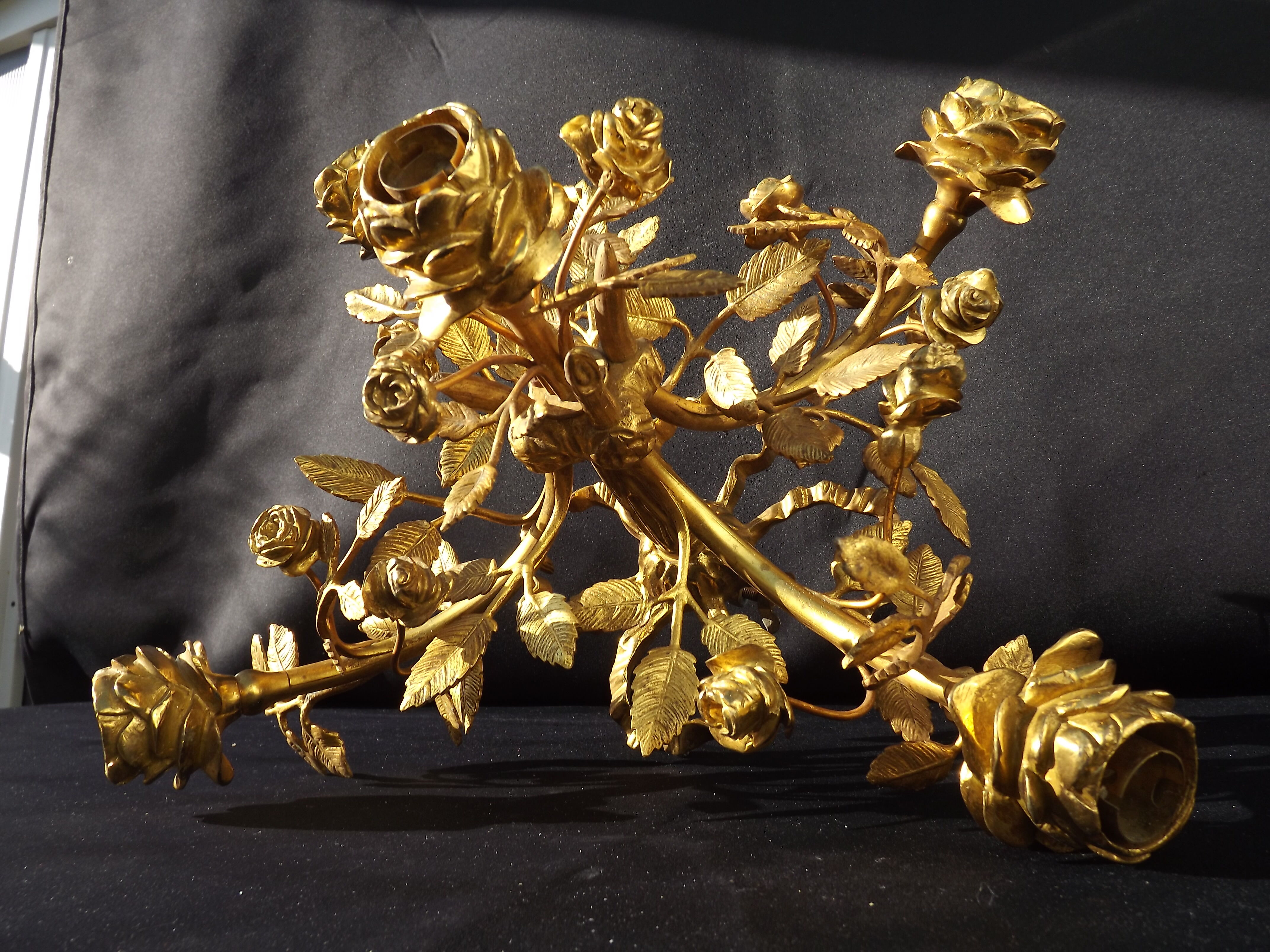 Bronze chandelier L XVI