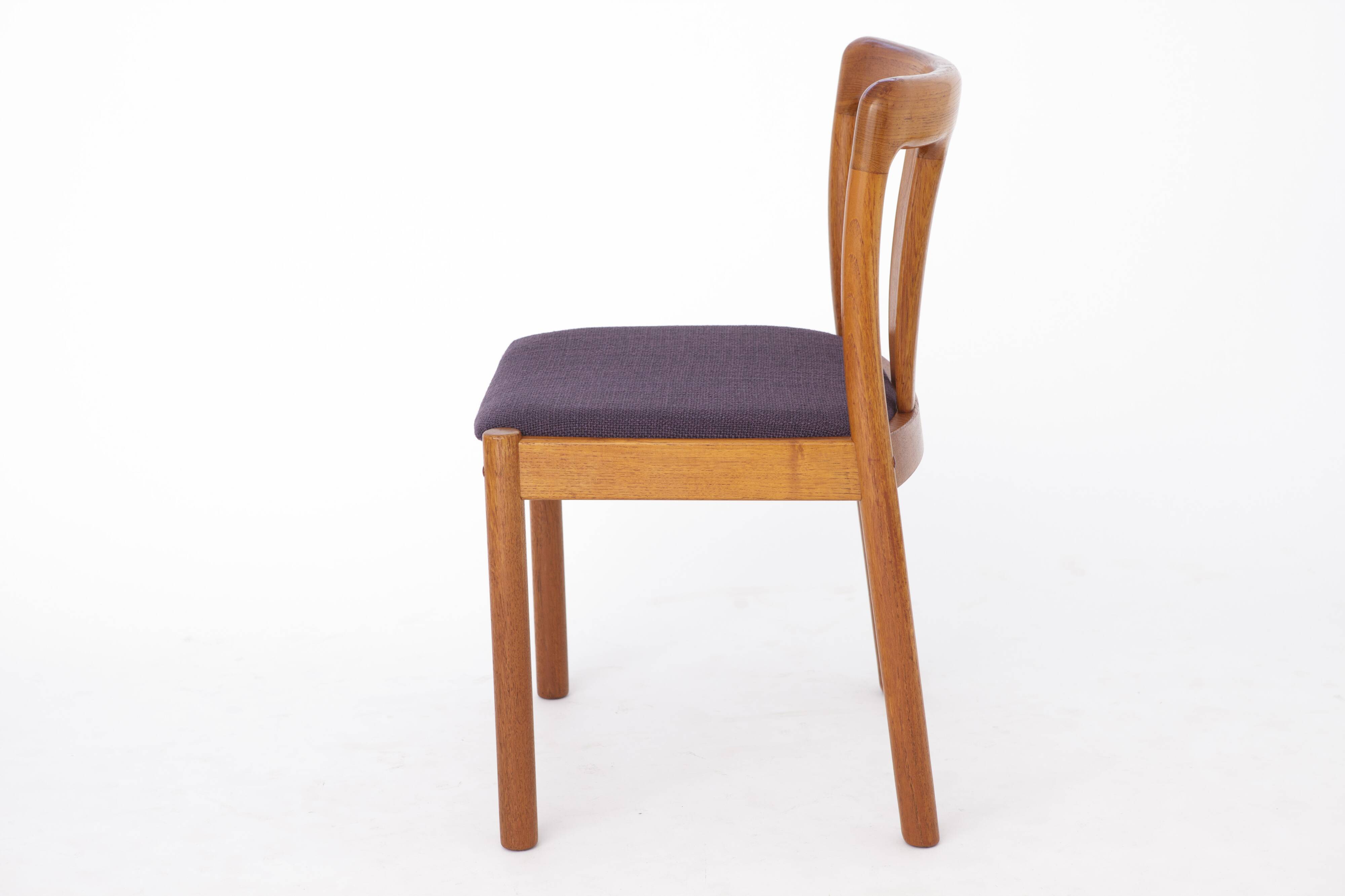Set of 4 Teak Vintage Chairs, 1960s, by Uldum, Denmark