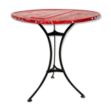 Vintage industrial metal bistro table