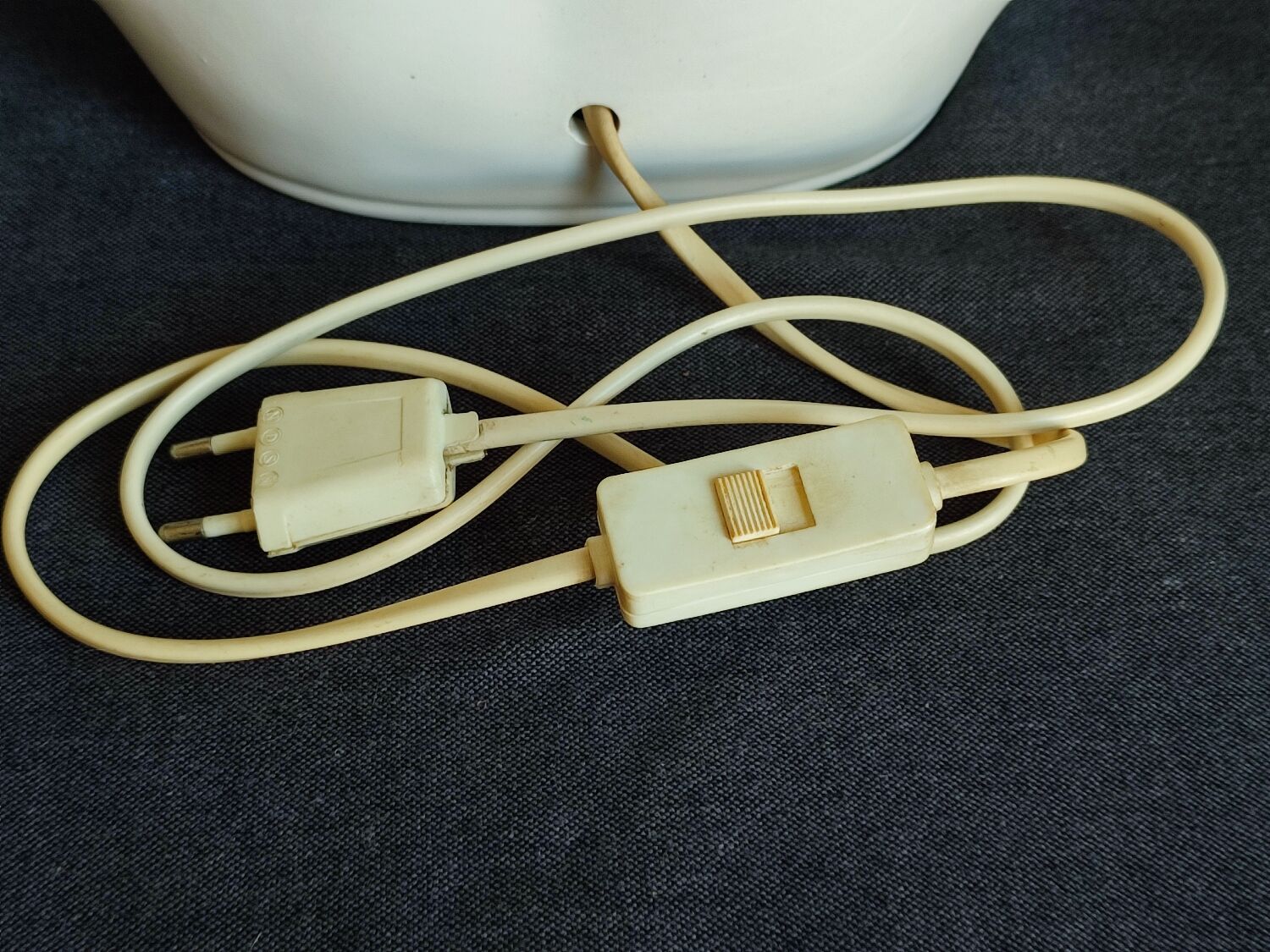 Vintage Pierrot ceramic lamp base.