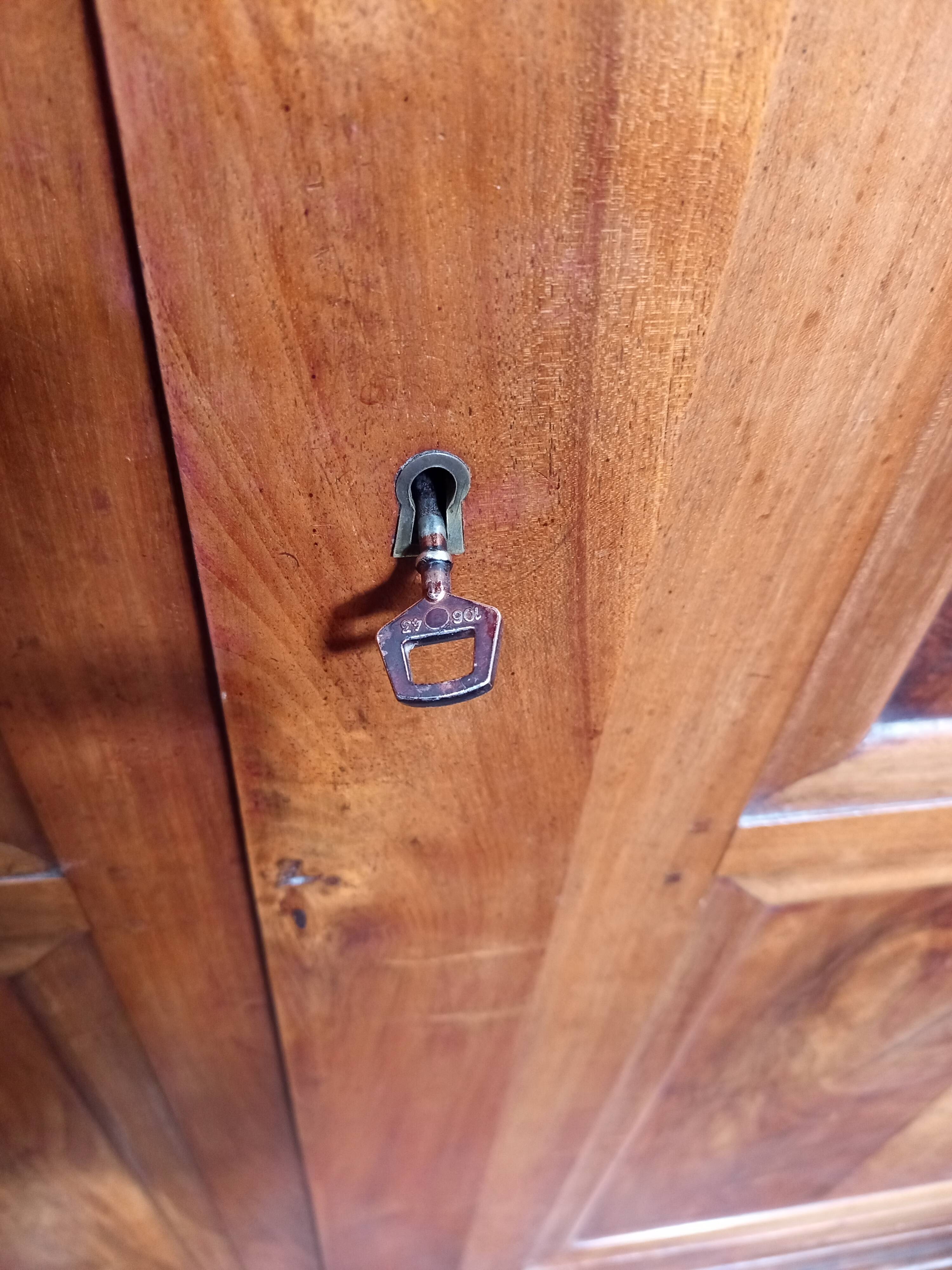 Louis Philippe period walnut wardrobe