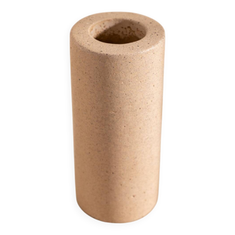 Vase andré en béton beige