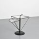 Dardo coffee table in glass and metal by OMA, Italy, circa 1980.