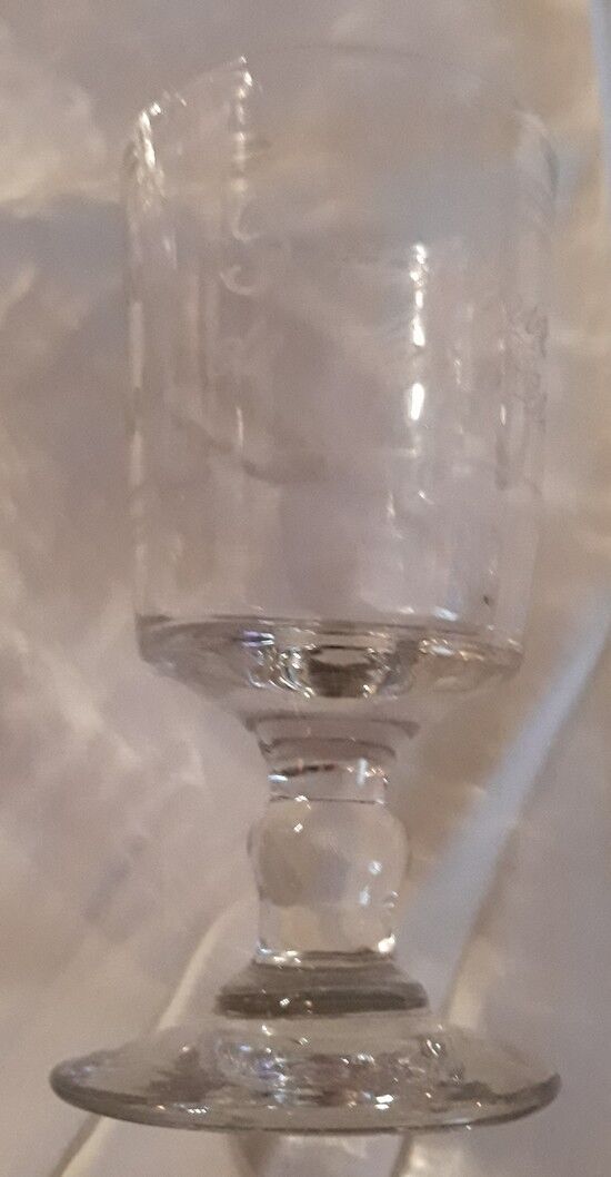 6 wine glasses "Souvenir de la Fête" early XXth