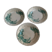 Lot de 3 assiettes à  dessert Matsumura & co , made in Japan