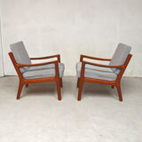 Paire de fauteuils danois Ole Wanscher 1960