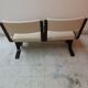 Chair + table on beam vintage 80s