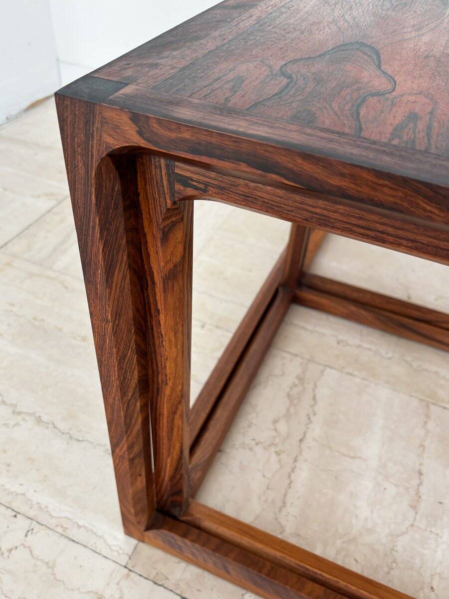 Nesting Tables attributed to Aksel Kjesgaard, Denmark, 1960s, Set of 3