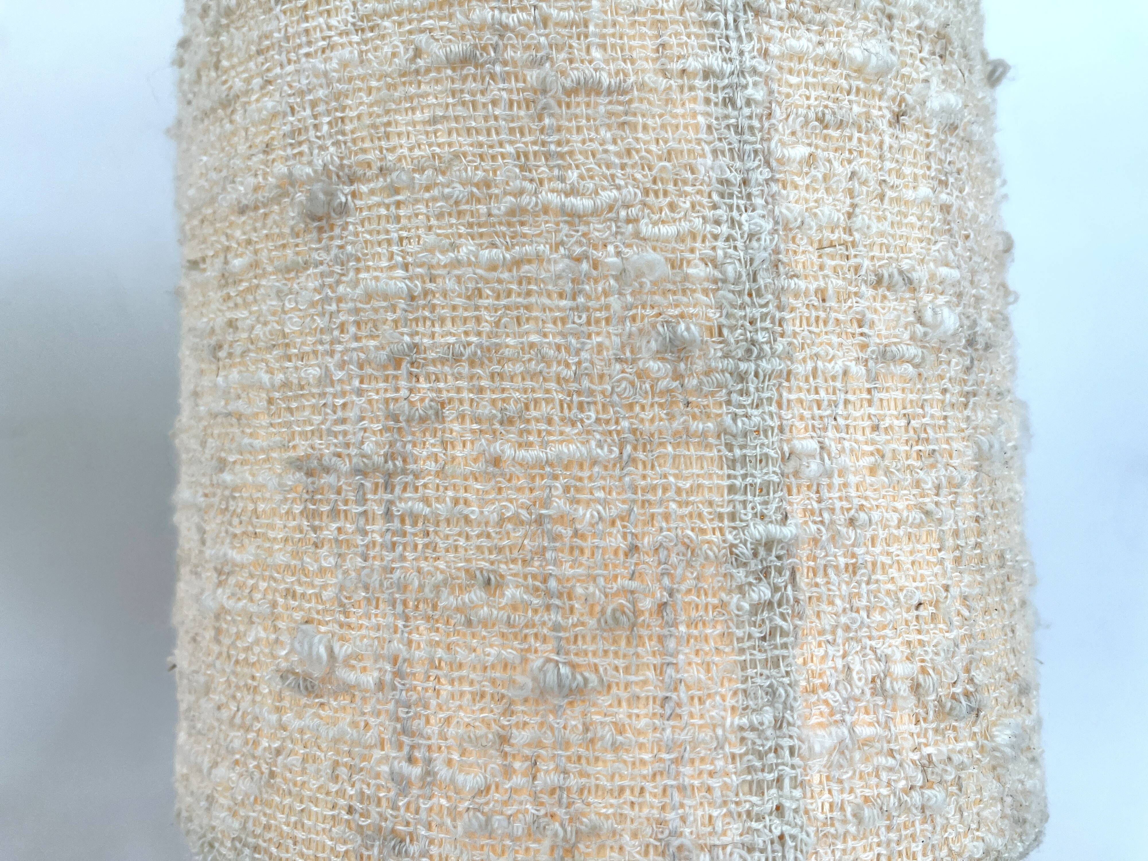 1960s Ceramic Table lamps With Original Fabric Shade From Krösselbach