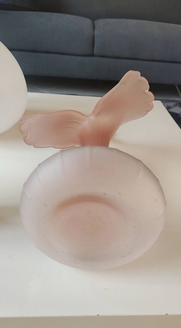 Grand Vase Italie, col corolle Jack in the Pulpit, style Murano