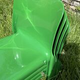 Suite of 4 "Sélène" chairs by Vico Magistretti for Artemide