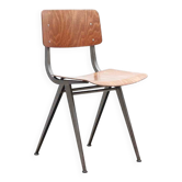 Chair in the style of Friso Kramer, oak and grey.