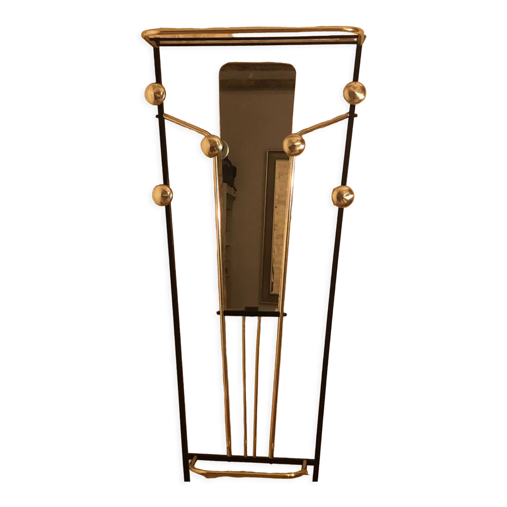 Vintage wall coat rack 1960