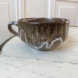 Stoneware cup signed Vallauris 70s