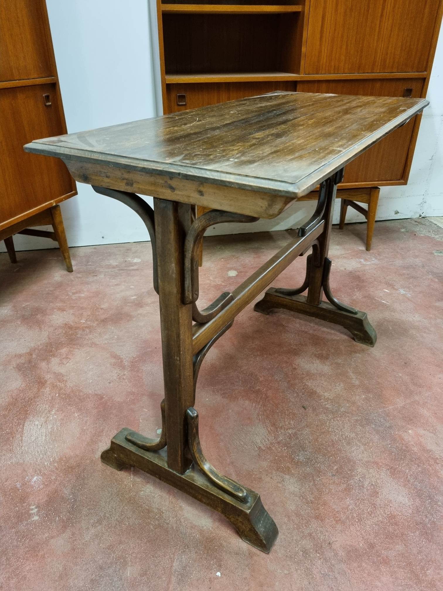Wooden bistro table