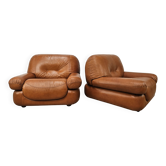 Pair of Sapporo armchairs by Mario Marenco for Mobil Girgi, 1970