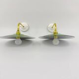 Enamelled sheet metal wall lights