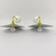 Enamelled sheet metal wall lights