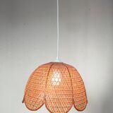 Rattan flower suspension