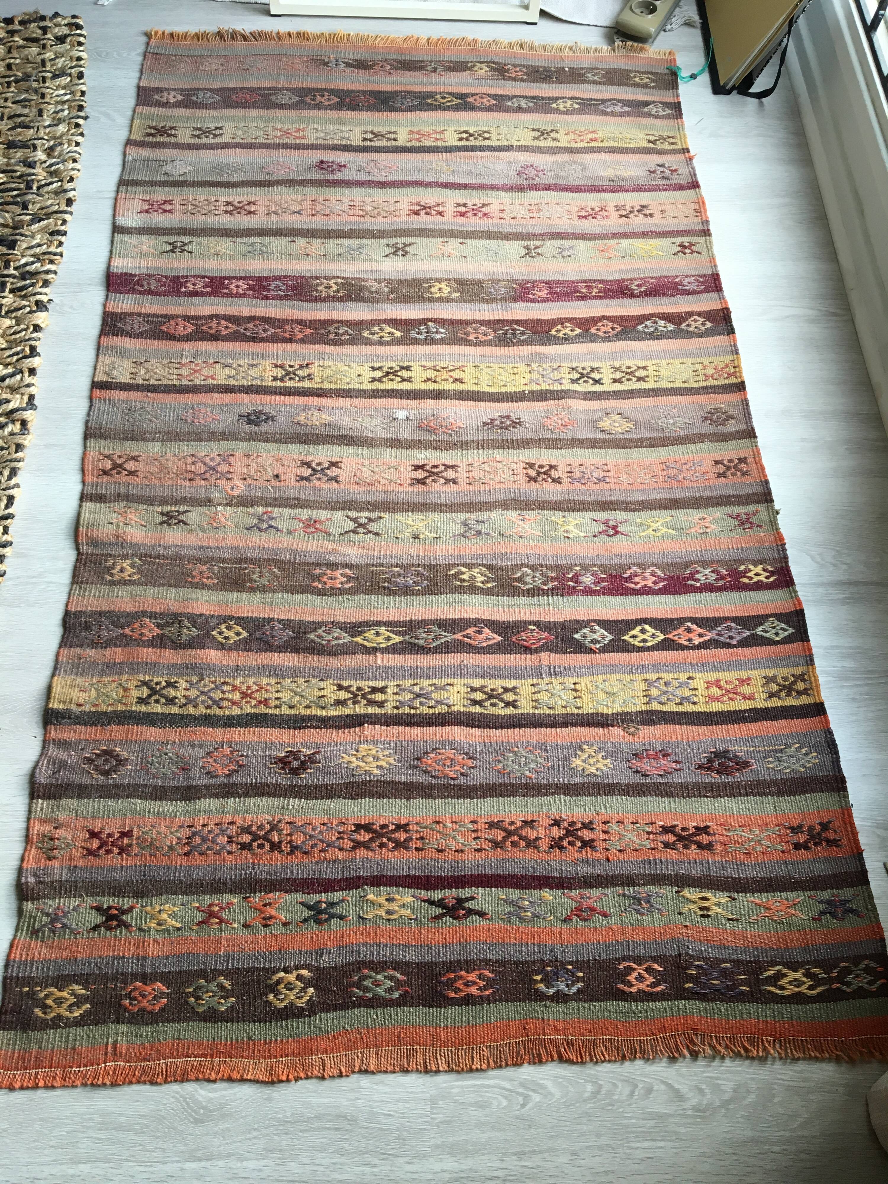 Ancient Kilim carpet 150x80cm