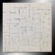 Minimalist monochrome abstract painting white