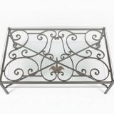 Wrought iron coffee table – Old Parisian balcony railing