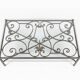 Wrought iron coffee table – Old Parisian balcony railing