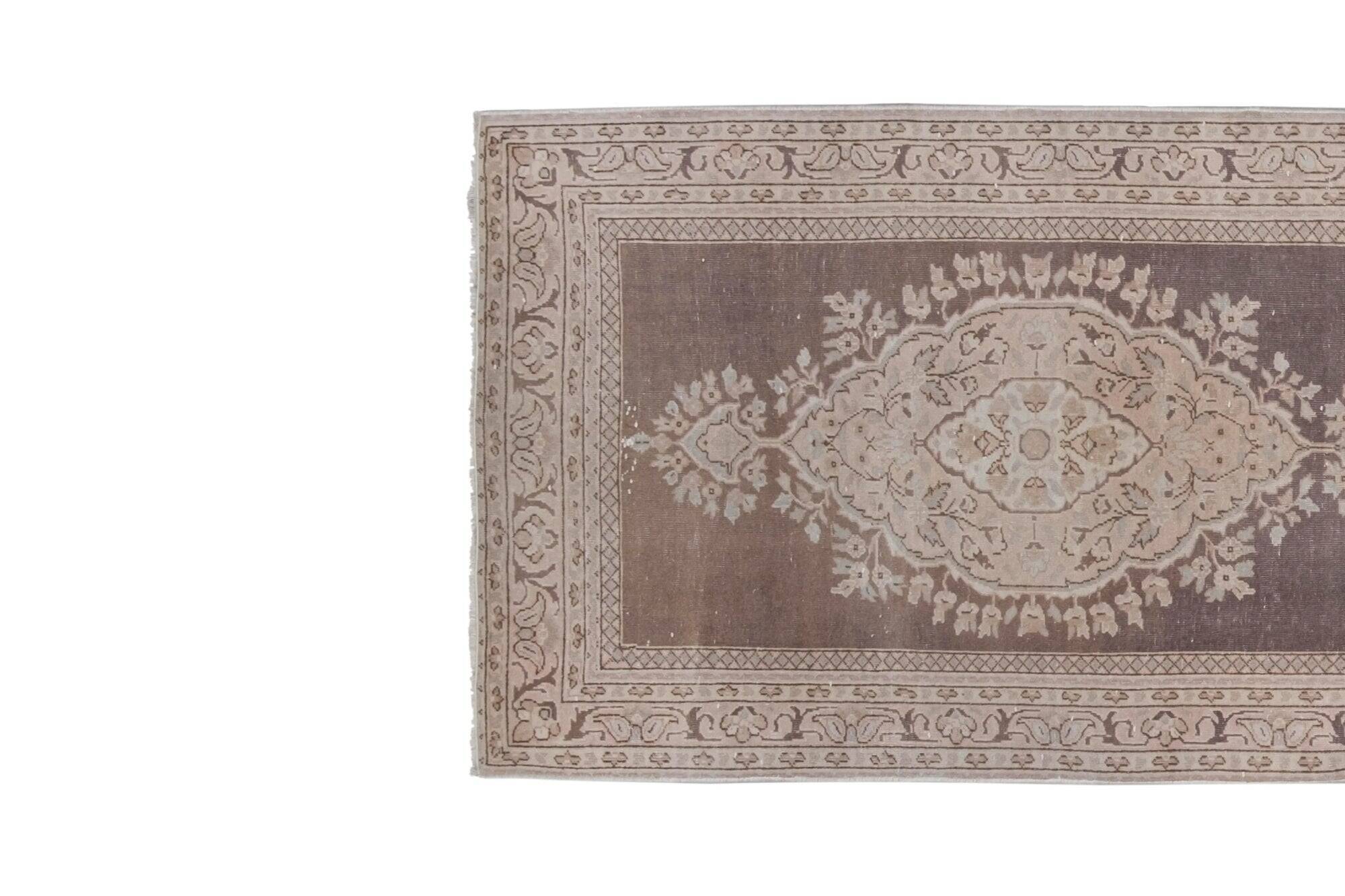 Vintage Turkish hallway rug 91x355 cm