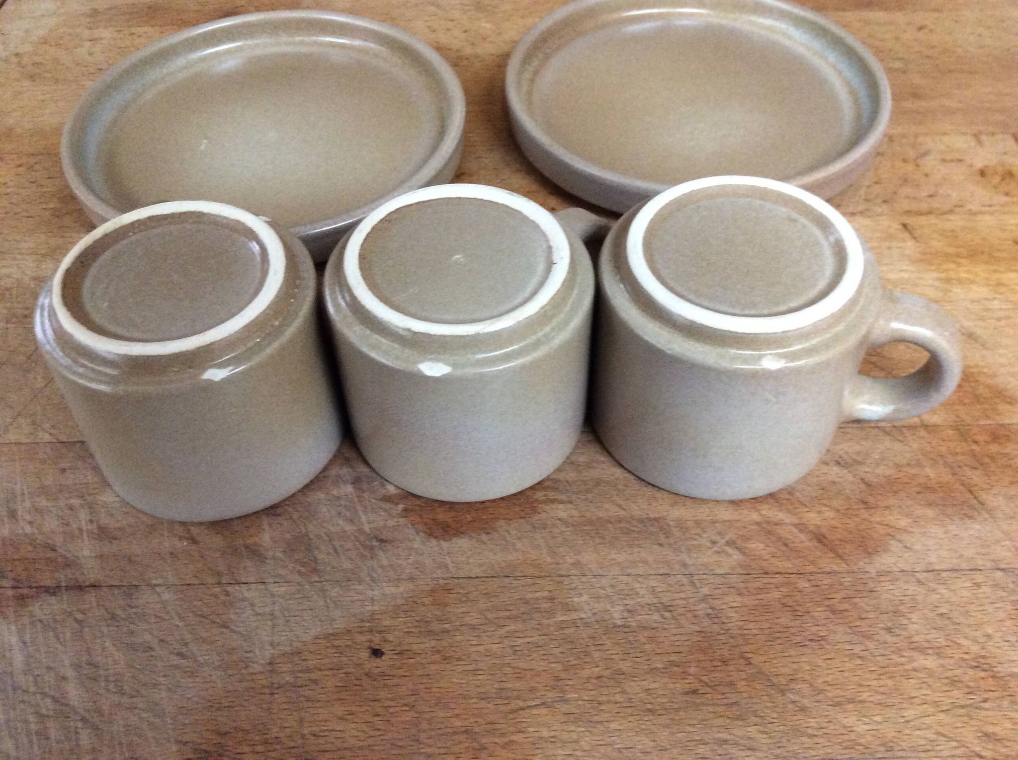Stoneware coffee cups