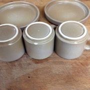 Stoneware coffee cups