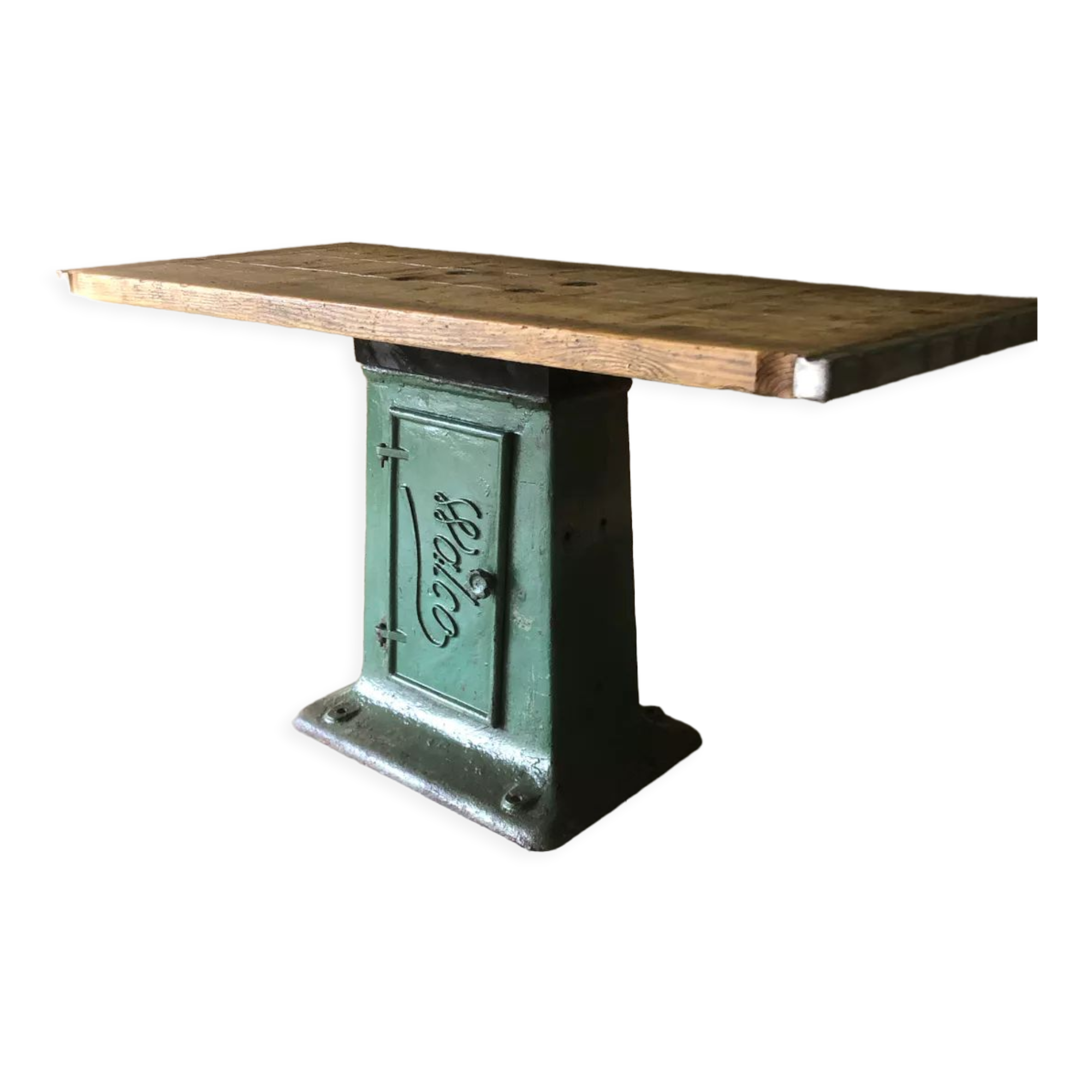 Industrial dining table