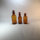 Lot of three pharmacy flasks