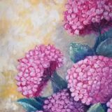 Painting bouquet of flowers
