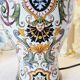Table lamp in fine earthenware, 1950, in Renaissance style.