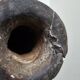 Kabyle Algerian pottery jar vase with polychrome geometric decorations