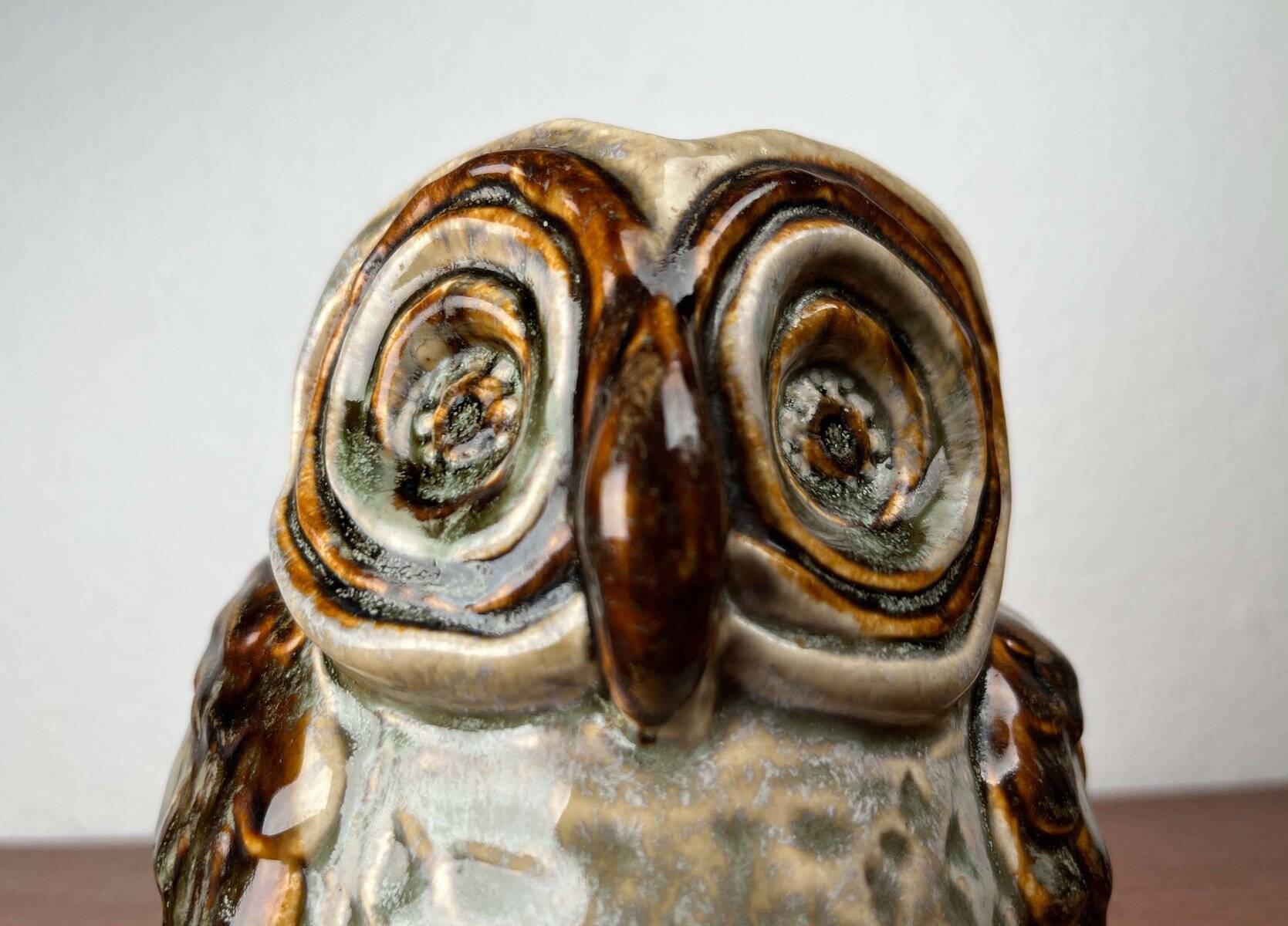 Grande sculpture de hibou en céramique danoise du milieu du siècle par Josef Simon pour Søholm, années 1960