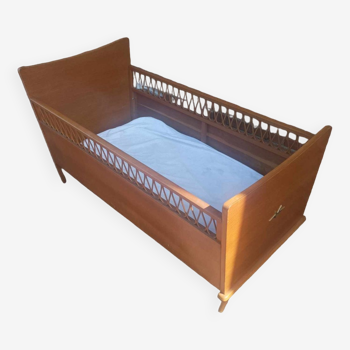 Vintage children's bed from the 1950s