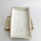 Glazed ceramic butter dish