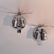 Pair of Novaresi 2-light Murano glass wall lights, Milan 1970.