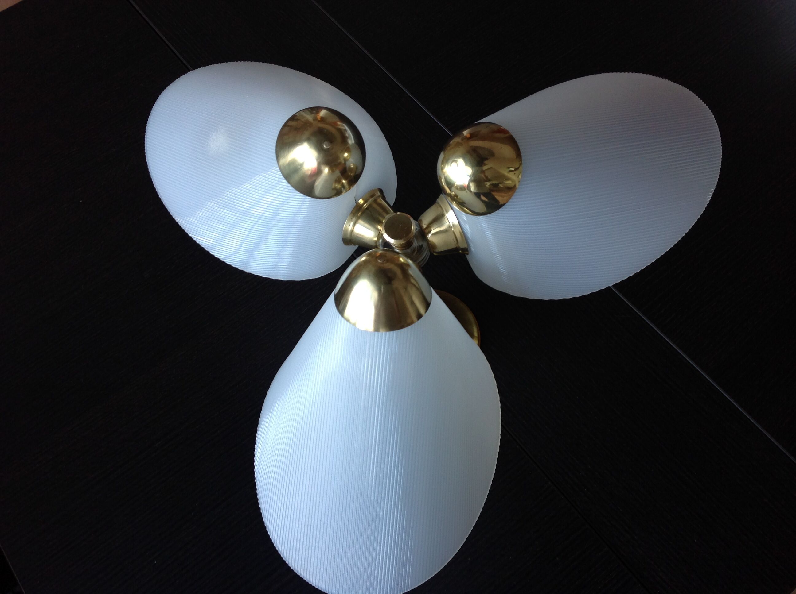 Chandelier 60s brass